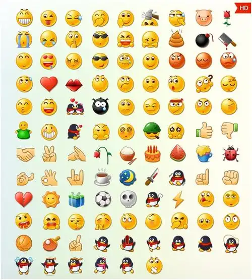 qq表情for ipad(全套105个高清表情)