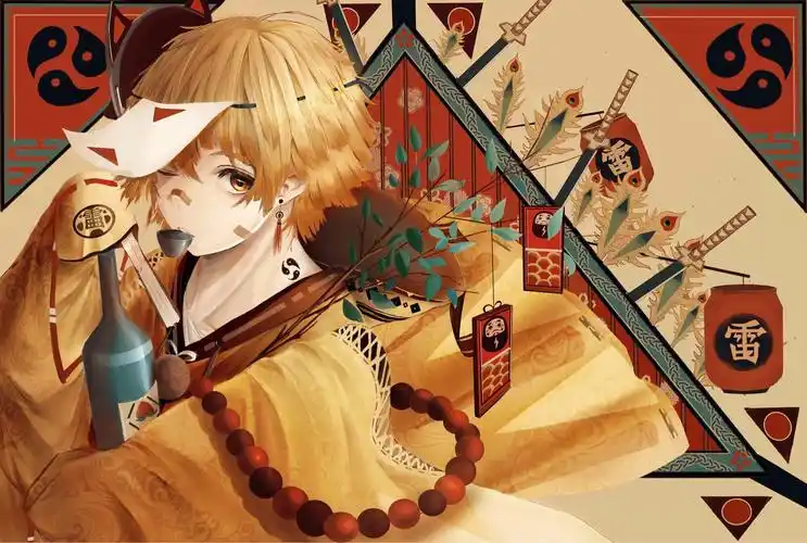 我妻善逸插画图片壁纸