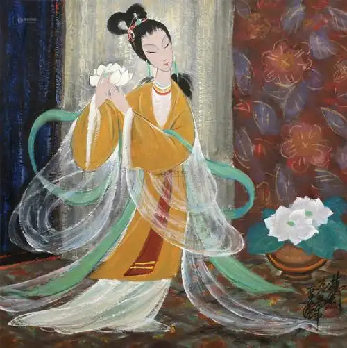 油画名人佳作林风眠之古代仕女篇