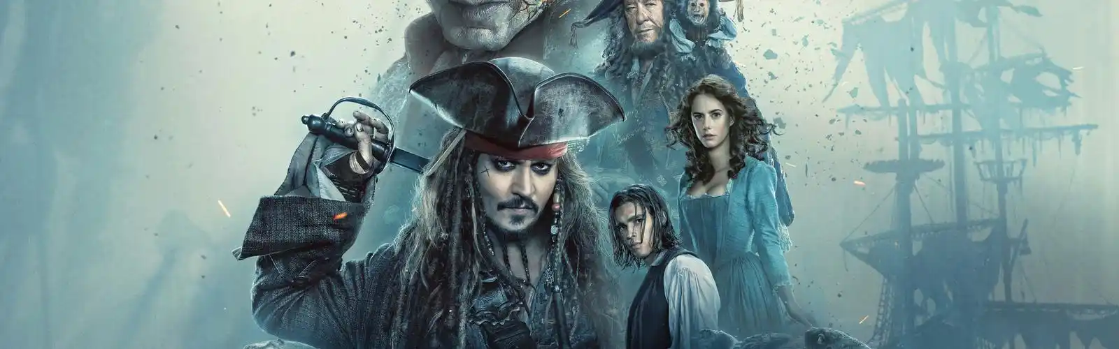 加勒比海盗 2017 桌布 - 3840x1200 双屏全景