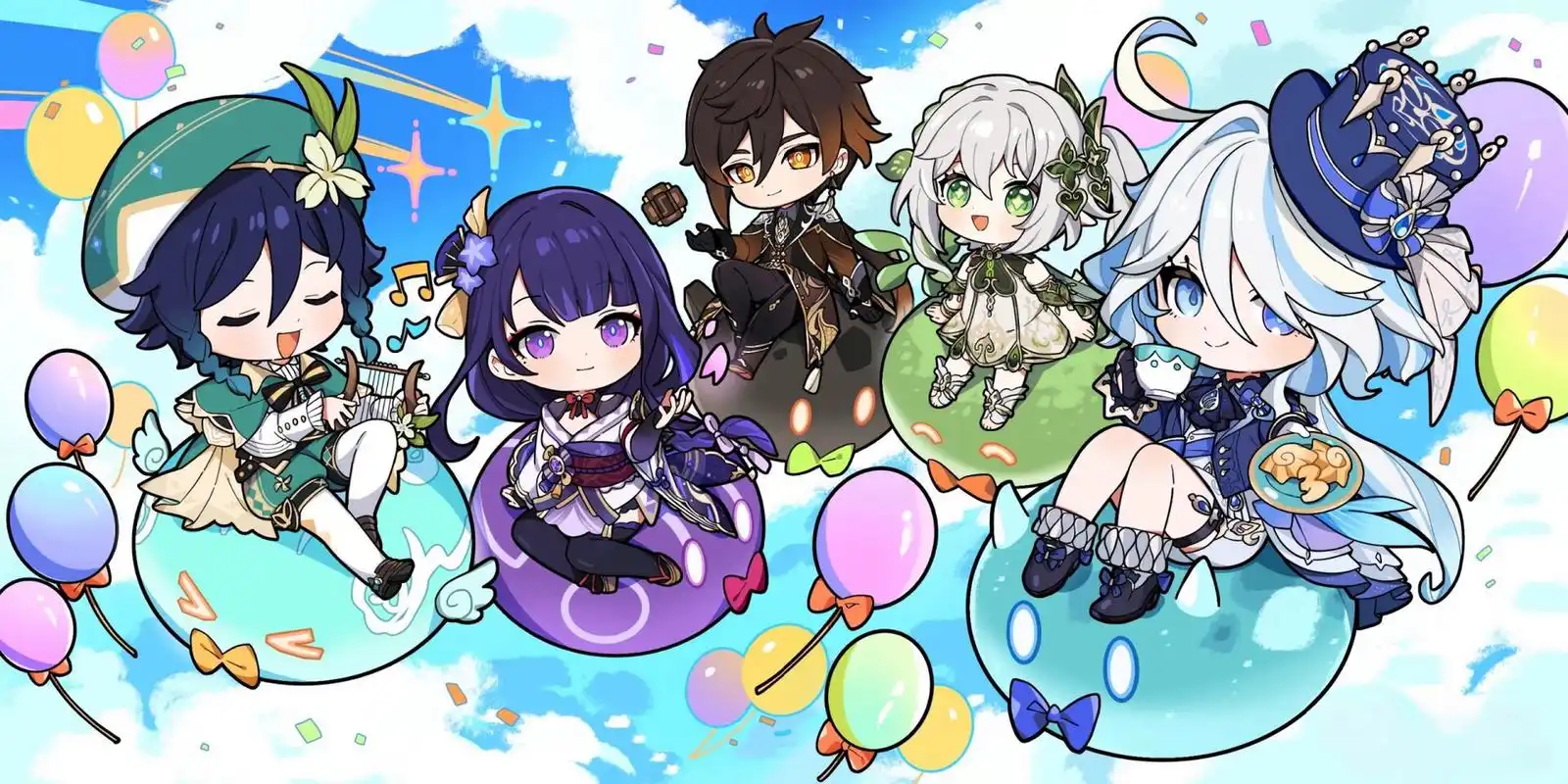 原神丨五神 gods 风神巴巴托斯,化名:温迪 统治蒙德地区【风元素】 "