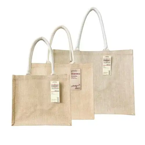 无印良品muji黄麻收叠购物袋手提环保编织日式手拎袋女士包袋