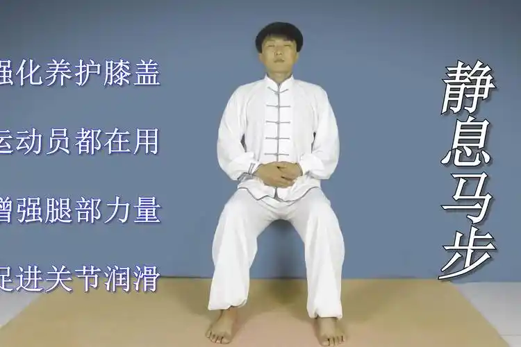 膝盖不好的每天用静息马步蹲2分钟强化关节促进灵活