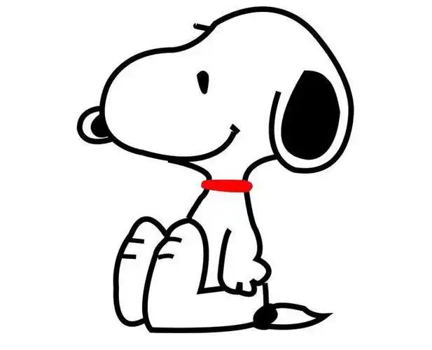 史努比的画法 史努比简笔画图片素描