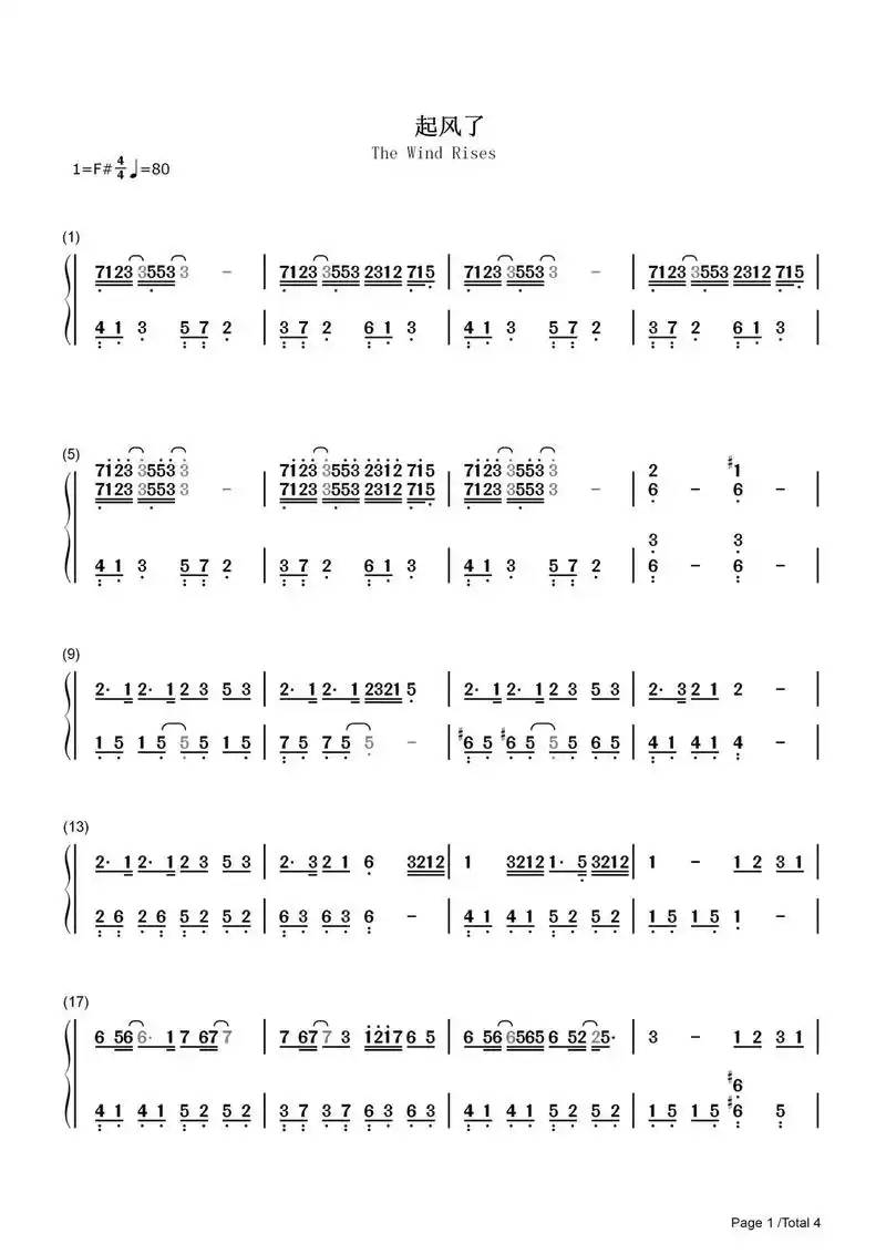 适合钢琴初学者弹的起风了钢琴 - 抖音