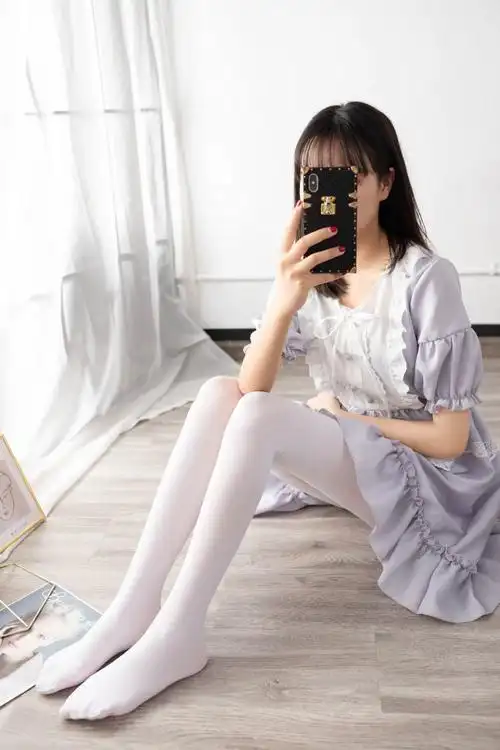 樱花猫爪白丝袜子女lolita软萌小大腿过膝连裤袜jk性感学生加大码连