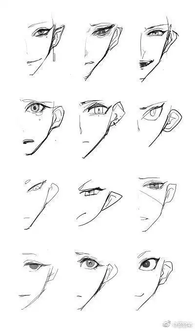 漫画男生的眼睛怎么画漫画教程从直男到gay里gay气的素材都在这里了