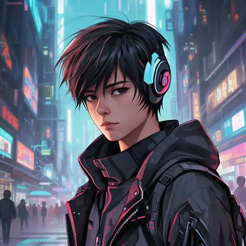 赛博朋克风男生头像97 新年新气象,换头像也要跟上潮流!