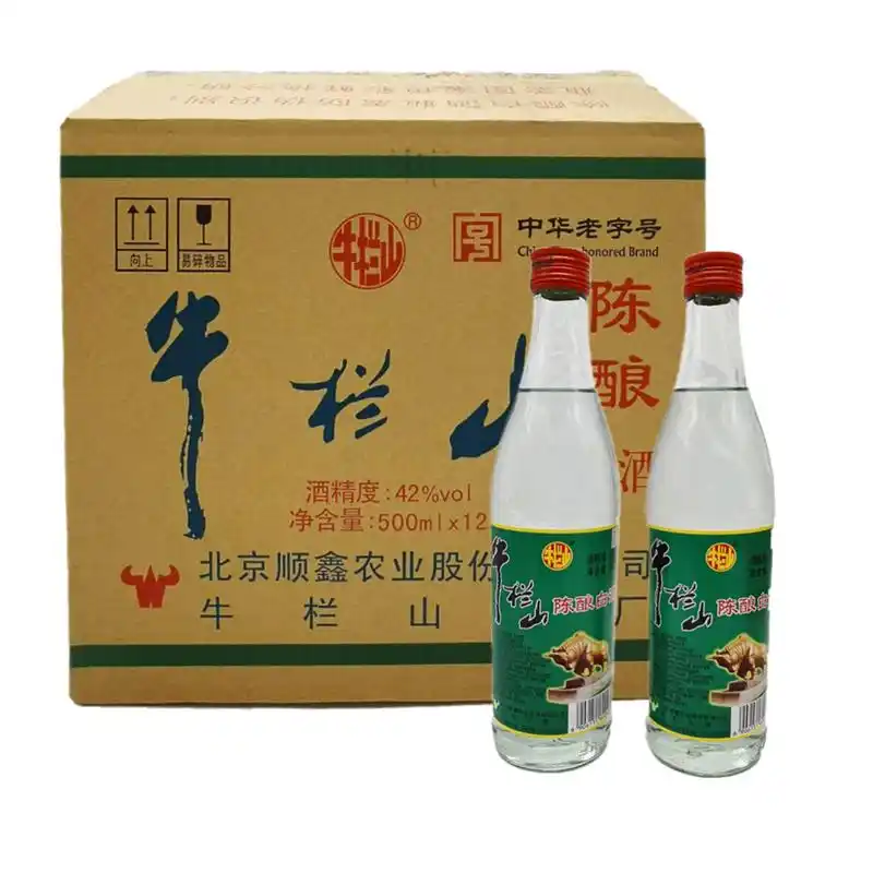 牛栏山二锅头42度牛栏山陈酿白牛二500ml12瓶浓香型白酒参数