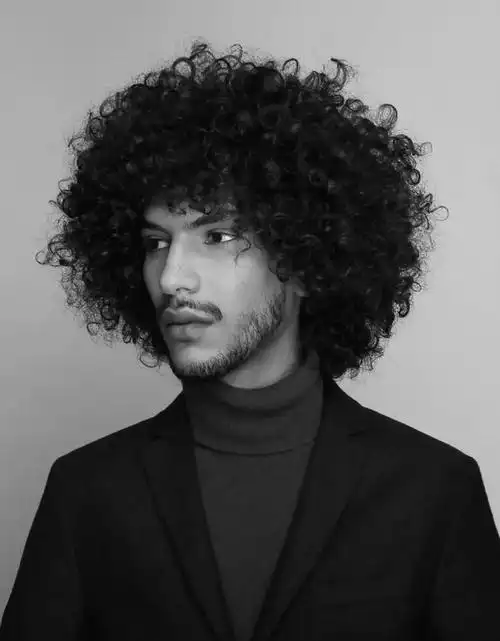 男生烫爆炸头好看吗,卷发图片,发型图片