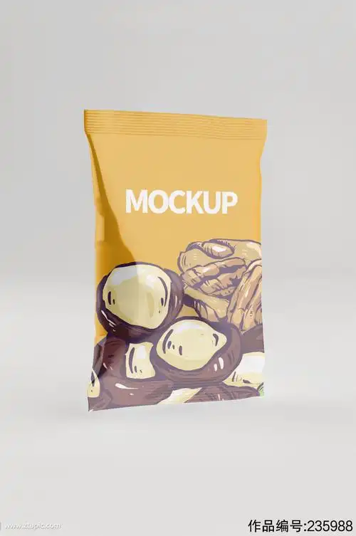 蚕豆食品零食包装袋样机