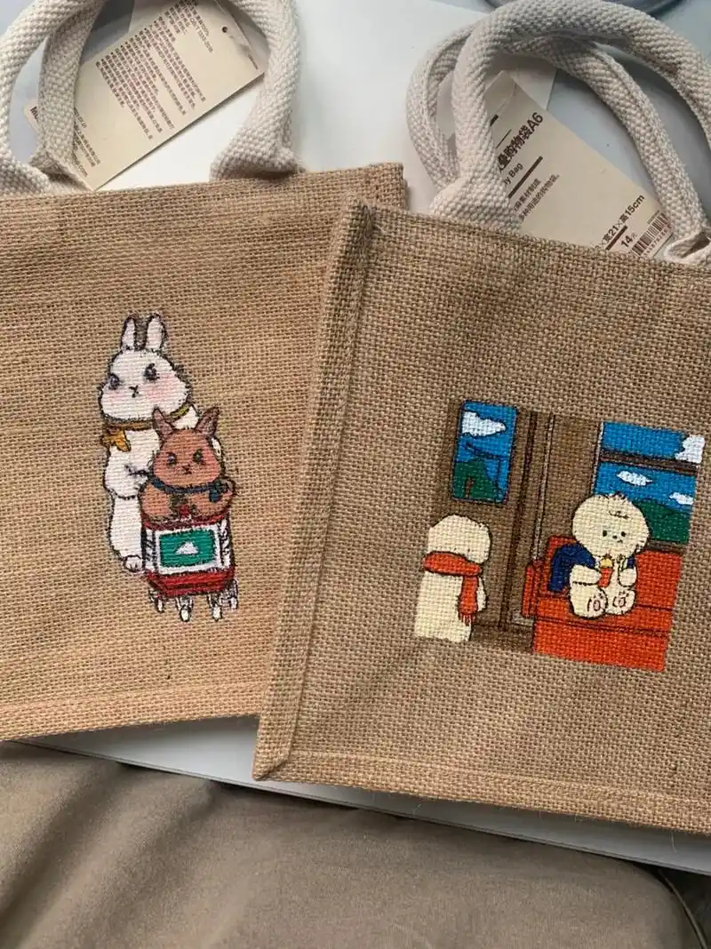 平平无奇的绘画奇才罢了 #手工diy #muji #麻袋di - 抖音