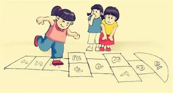 中国传统游戏跳房子手抄报中国传统手抄报