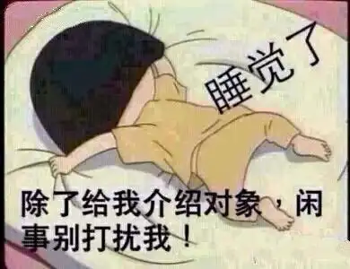 小丸子:睡觉了 除了给我介绍对象 闲事别打扰我