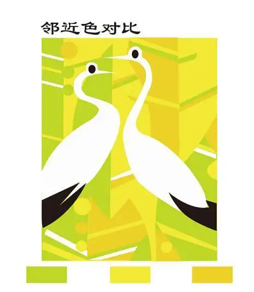 简笔画邻近色邻近色作品简笔画关于邻近色的简笔画