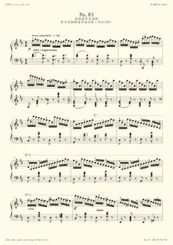 钢琴谱:no.03-车尔尼740