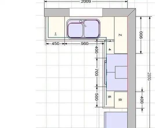 厨房装l型橱柜尺寸怎么定做?