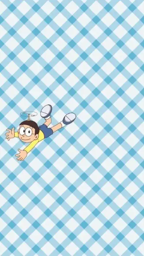 呆萌卡通壁纸 情侣 机器猫 大雄