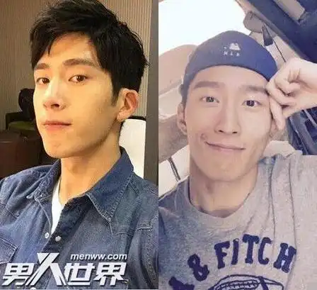 窦骁和井柏然对比照