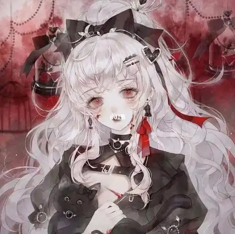 暗黑系高冷帅气女生动漫头像