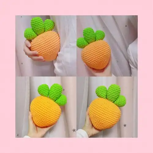 拥有一个大萝卜钩针胡萝卜附图解