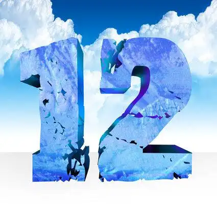 【psd】立体数字 天空 云 白云 12