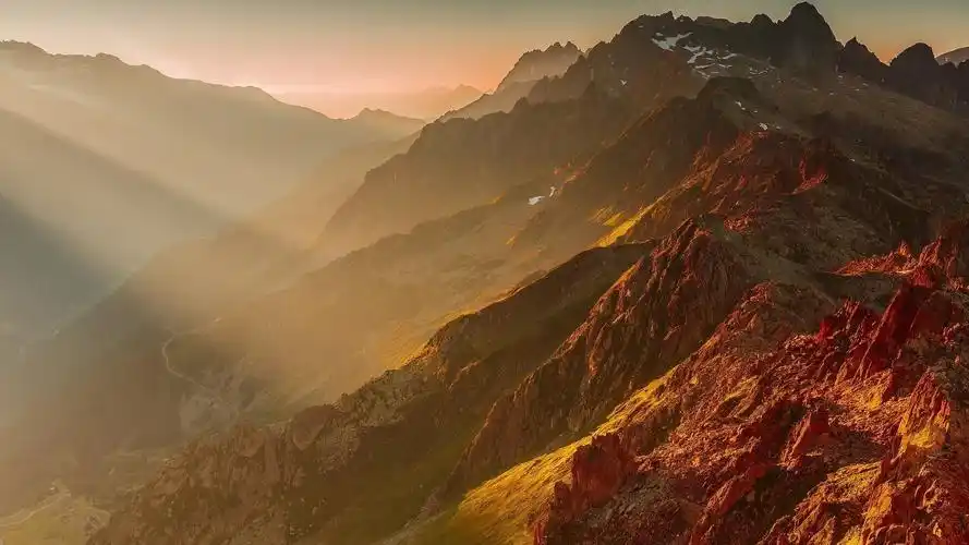 阿尔卑斯山脉自然风光,高清图片,电脑桌面-壁纸族