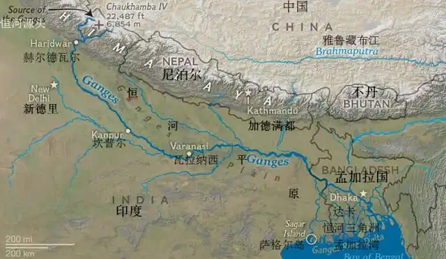 例如在2016年,恒河流域发生大洪水,在印度哈尔邦首府巴特那洪水的水位