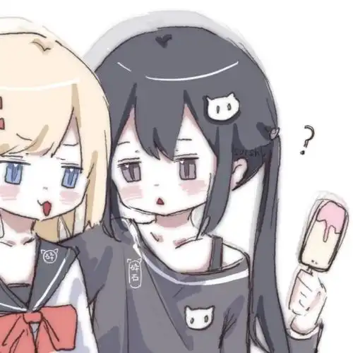 闺蜜头像 源xhs画师:恶魔砕石猫