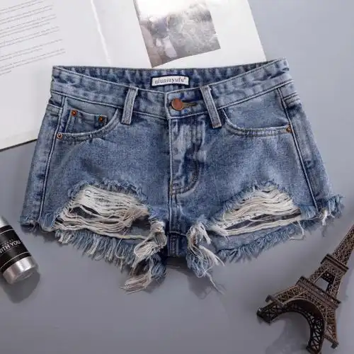 牛仔超短裤下衣失踪性感夜店小短裤