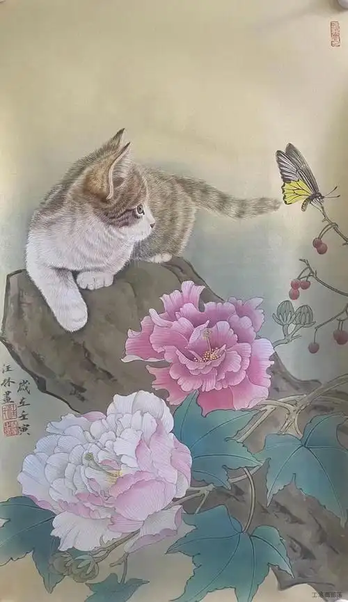 欣赏 | 汪林工笔花鸟画25图 清润灵动