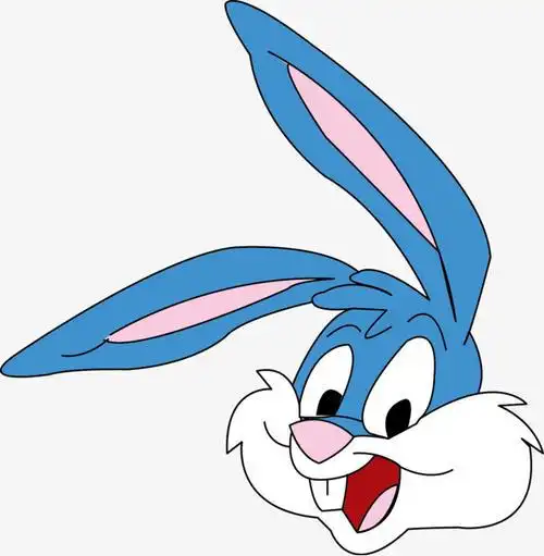 蓝色兔子图片头像