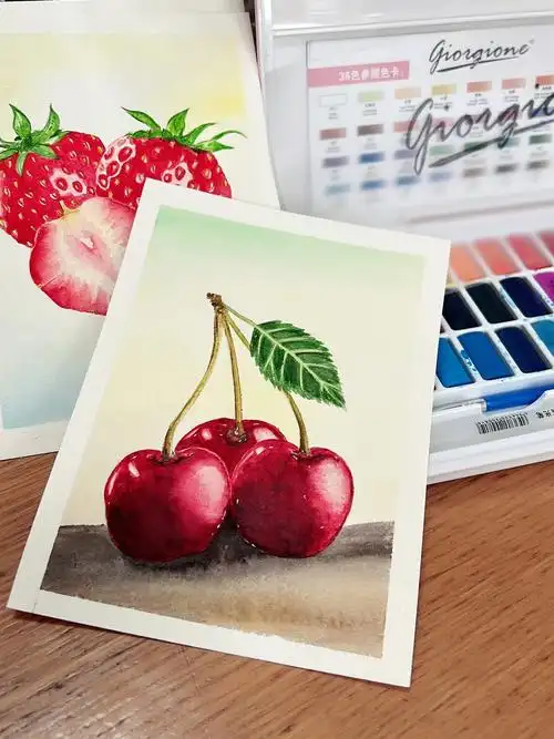 水果系水彩画