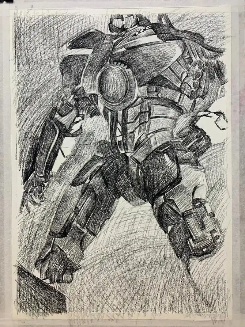 手绘 #画画 #素描 #环太平洋 # - 抖音