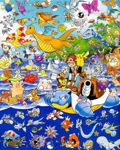 今天再来分享一波官方早期的一些宝可梦精美图绘#宝可梦##精灵宝可梦