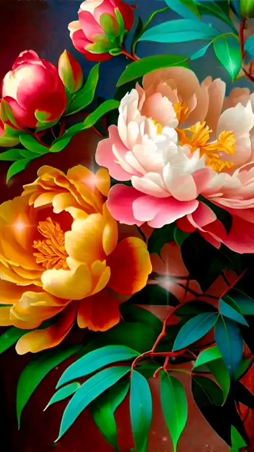 花开富贵,福满人间