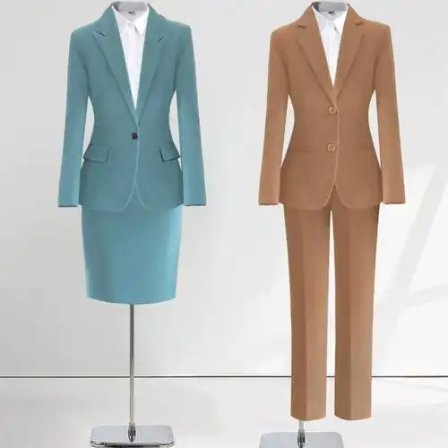 职业套装工作服2024春季气质西装外套女商务西服面试工装新款正装