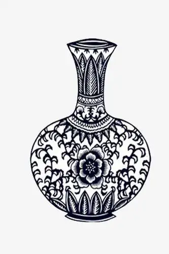 关键词  简笔画长颈圆肚瓶梅花花纹青花瓷器青花瓶