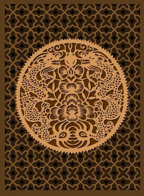 传统花纹 花纹花边 矢量背景花纹 中式花纹 底纹边框