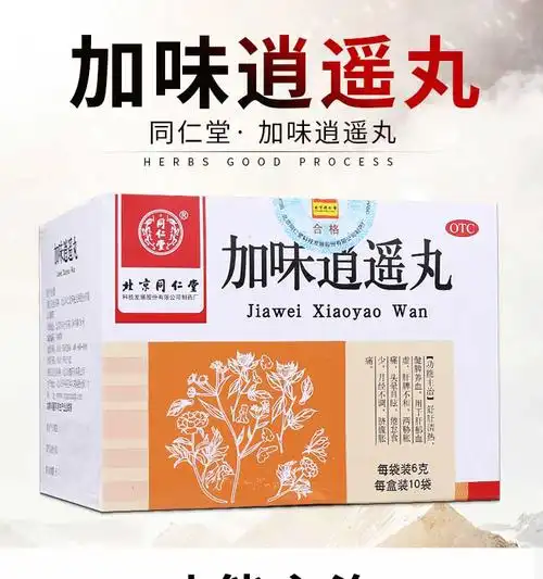 北京同仁堂加味逍遥丸10袋加味消遥丸水蜜丸舒肝清热健脾养血头晕目眩