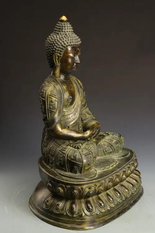 清代,铜释迦牟尼佛坐像-【成交 价格 图片】