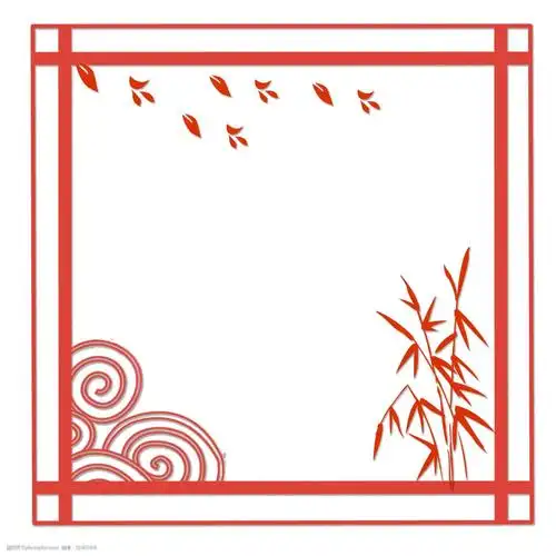 中国风古典风格扁平风格边框素材矢量图