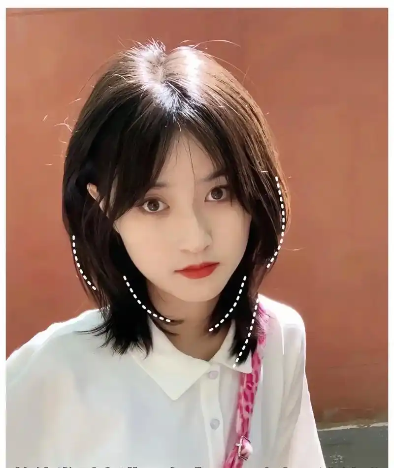 发开学一定要剪的层次感中短发青春活力
