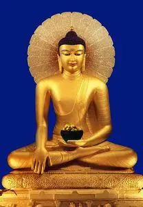 结缘菩提迦耶正觉塔释迦牟尼佛25岁等身像释迦摩尼佛35岁成道画像