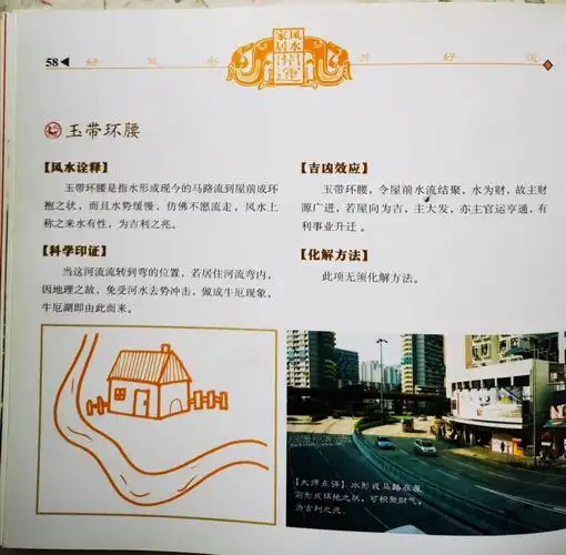 这种溪流风水称"玉带环腰"