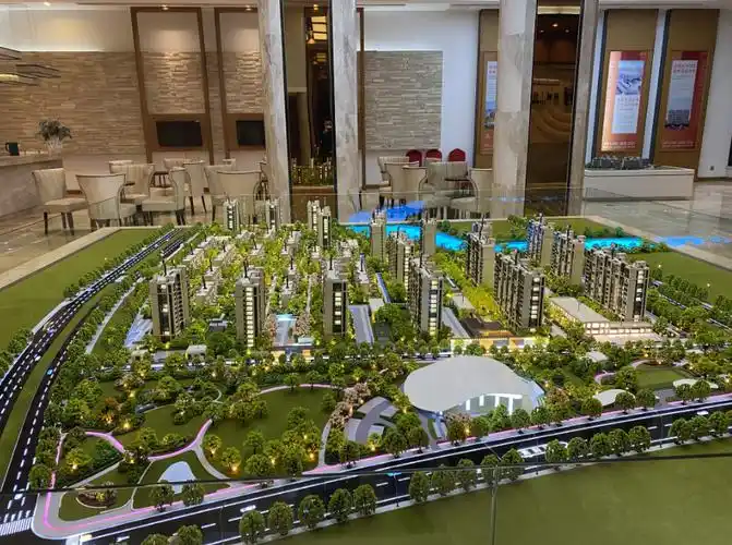 售楼处现场最新沙盘图片!