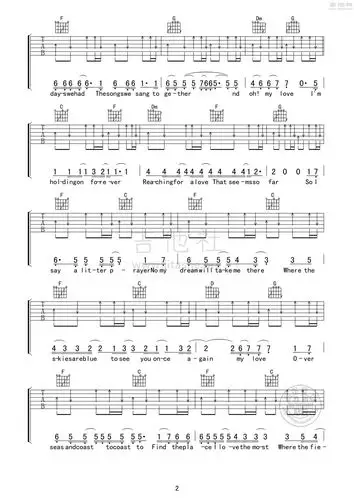 my love吉他谱(图片谱,弹唱,扫弦)_westlife(西城男孩)_my love02.jpg