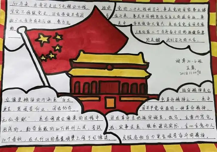 烟草学院学习二十大系列活动③ | 手抄报作品展_精神_红色_青年