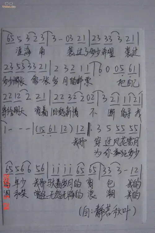 背包简谱吉他谱