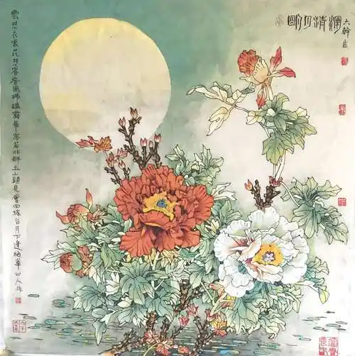 清丽典雅,盎然生趣——中国画大家郑大干工笔重彩花鸟